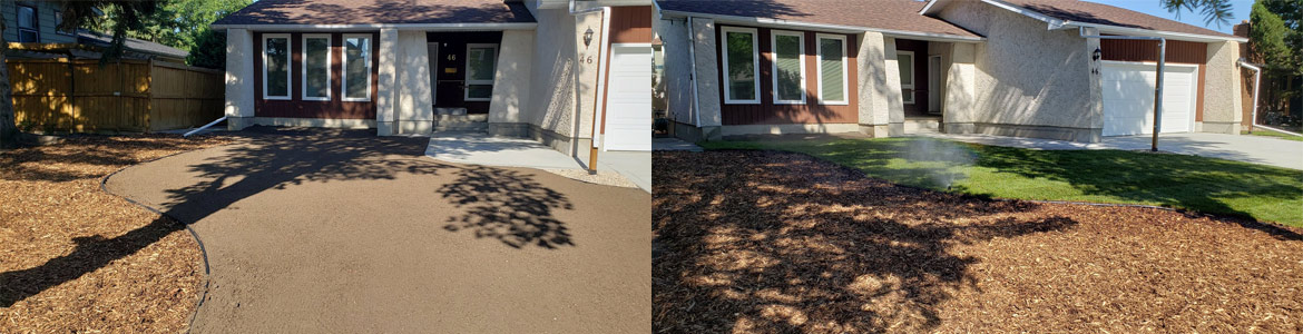 picture title Landscaping Services - Before and After